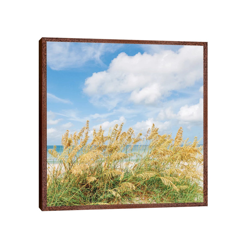 St. Pete Beach II by Bethany Young - Print on Canvas, 45.72cm H x 45.72cm W x 3.81cm D, Classic Brown Wood Framed