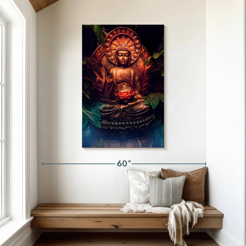 Statue de Bouddha Adella, H 45 po x l 30 po