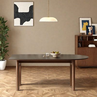 High-end semi-circular island dining table