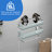 2-tier Tempered Glass Shelves - 15.7 Inch Wall-mounted With Towel Rack, Rustproof Frame-960453890