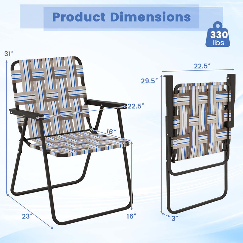 Chaise de plage pliante Sharneka, Brun