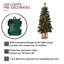 Arbre de Noël artificiel 4 pi avec base creuse, mini sapin de Noël pré-éclairé avec 8 modes de lumières DEL pour la décoration de Noël