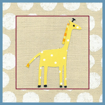Katherines Giraffe by Chariklia Zarris - Wrapped Canvas Print