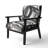 Hamine - Minimalistic Roller II - Velvet Upholstered Mid-Century Accent Arm Chair