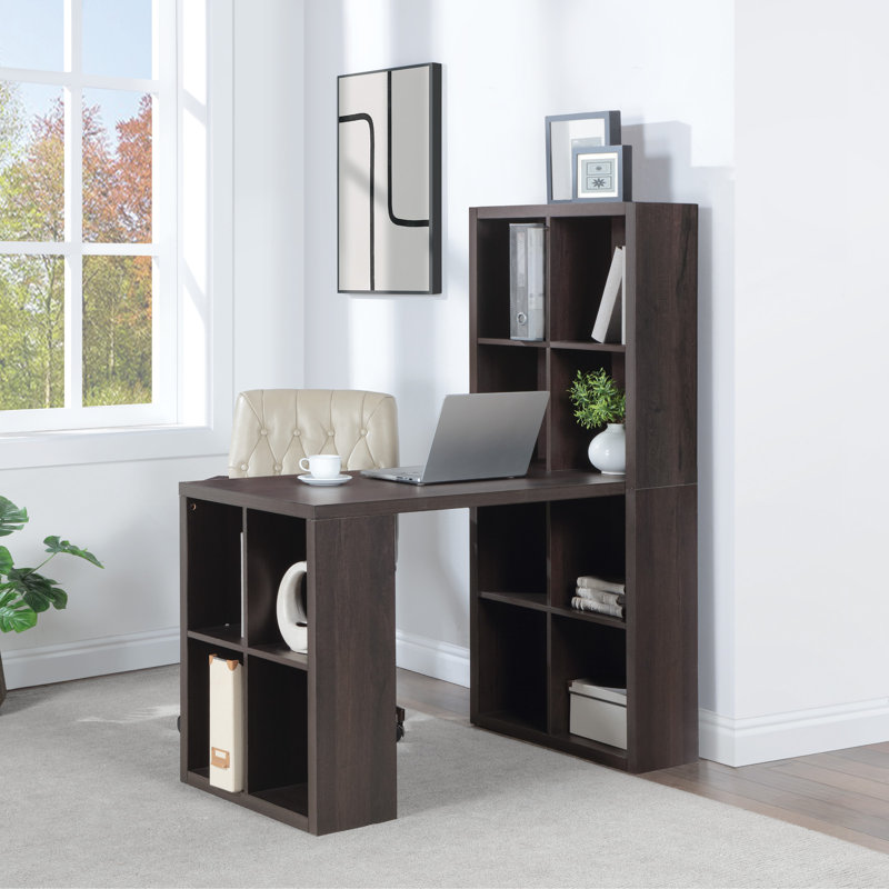48" Desk and Dual Bookcase