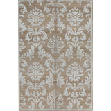 Himalayan Floral Area Rug in Sand