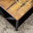 V-Frame Two-Tone Coffee Table with Lower Storage Shelf-514701770-514701765