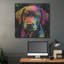  «Wouf Labrador Retriever» par Rich Monet, art mural en métal, 36 po x 36 po-1070111908