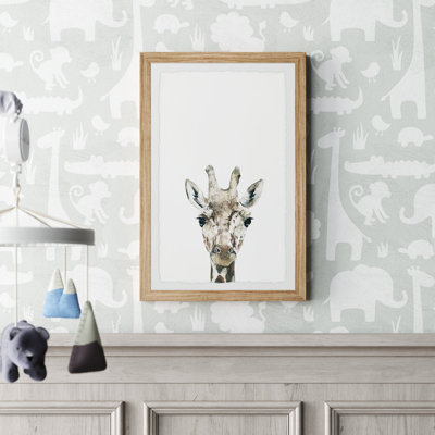 «Cheeky Giraffe IV», reproduction encadrée