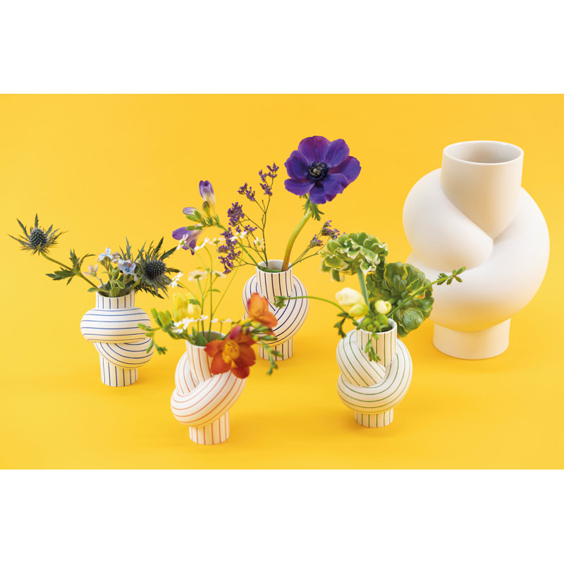 Node Porcelain China Table Vase, Mango
