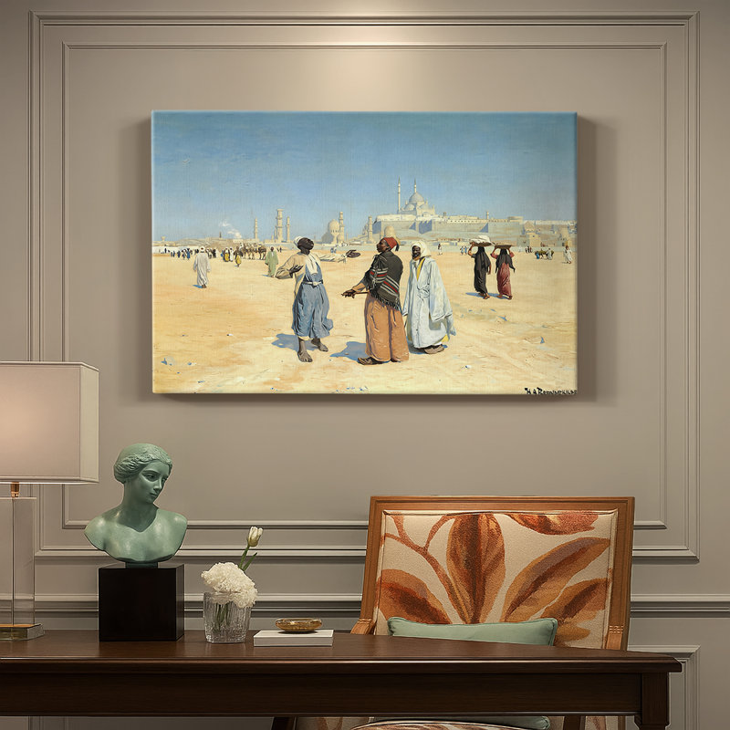 Scene from Cairo-Hans Andersen Brendekilde-Gallery Wrapped Canvas-c. 1889–1890, 12 x 18