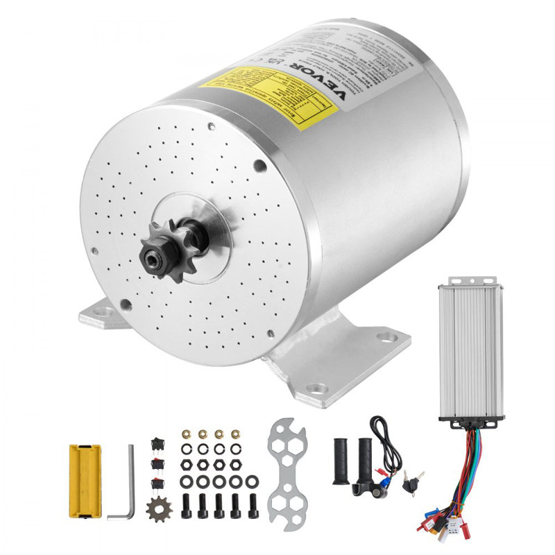 Moteur électrique sans balai 2000W 48V 4300rpm avec contrôleur de vitesse