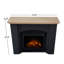 Anika 49" Electric Fireplace in Black Stucco by Real Flame