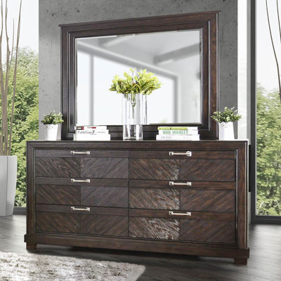 Commode double 6 tiroirs avec miroir Erhardt