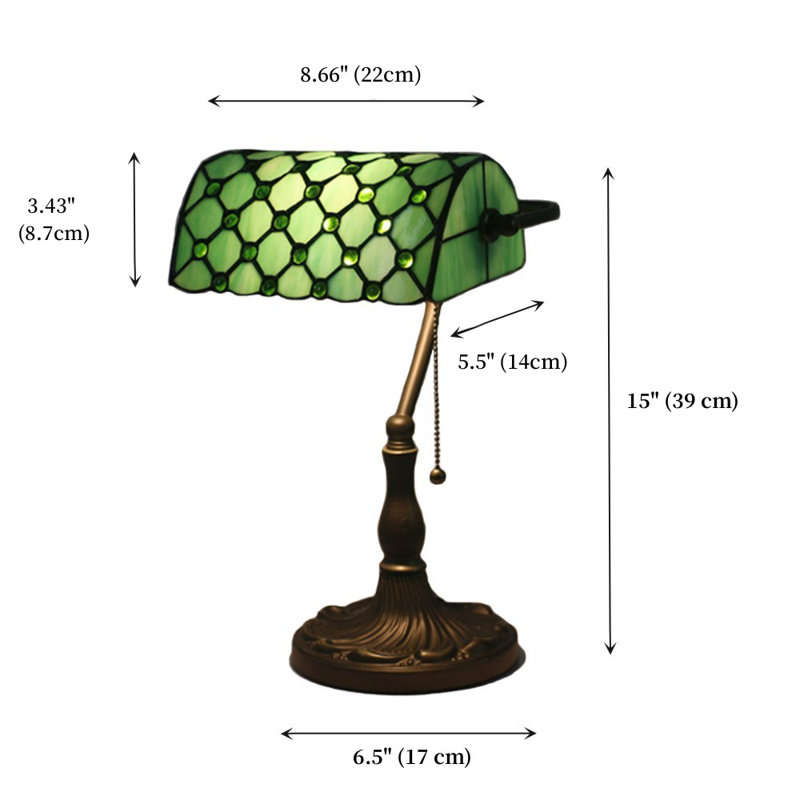 Lampe de bureau en métal Aeralyn