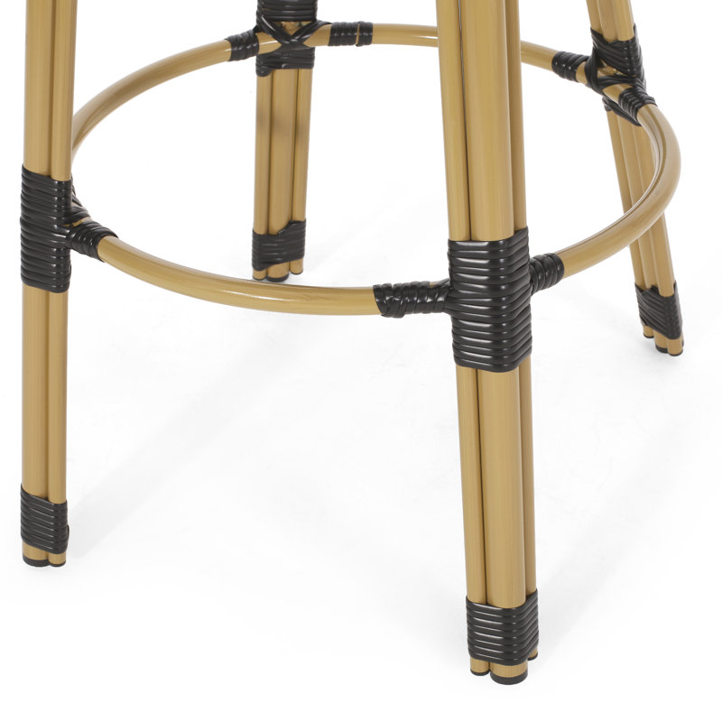 Tabouret de bar Eloisa, 4, Noir