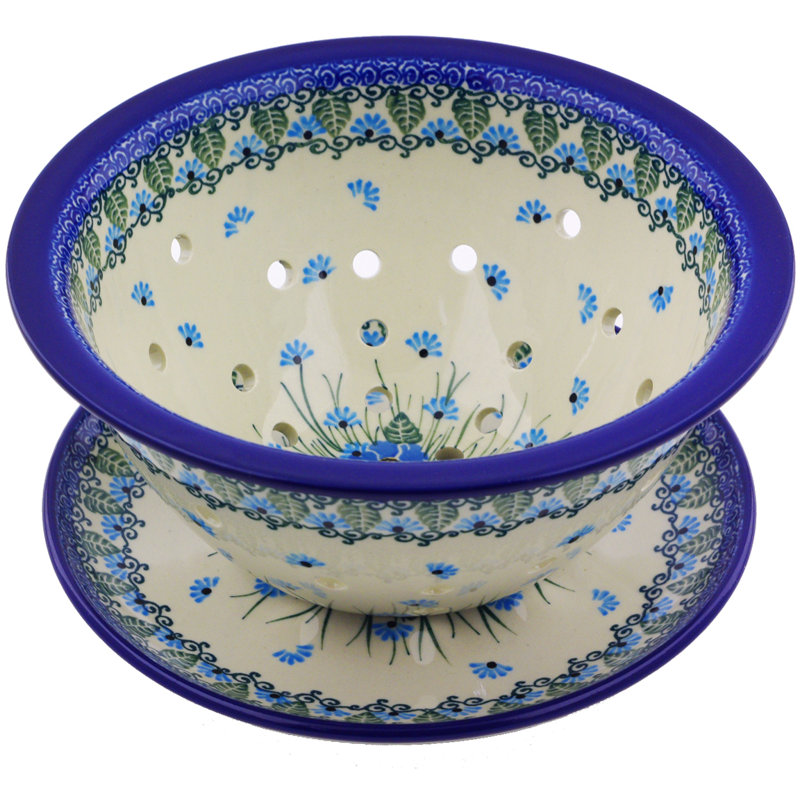 The Holiday Aisle® Rowen Stoneware Colander