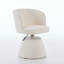 Tabouret de bar pivotant à 360 ° à hauteur réglable, chaise de salle à manger ronde rembourrée en chenille moderne, fauteuil de meuble-lavabo ergonomique pour chambre à coucher, îlot de cuisine et pub, paquet simple-768085640