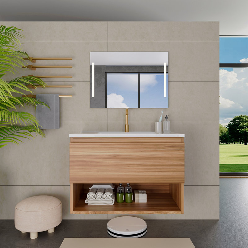Meuble-lavabo de salle de bain de 30 pouces, emballage Kd (meuble-lavabo seulement, sans lavabo)