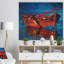 « red bateau over the ocean », peinture-34272921-34272922