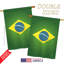 Drapeau de maison en polyester 2 côtés brésilien-18886168