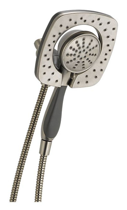 Pomme de douche 2 GMP avec douche In2ition Universal, Acier inoxydable Brilliance
