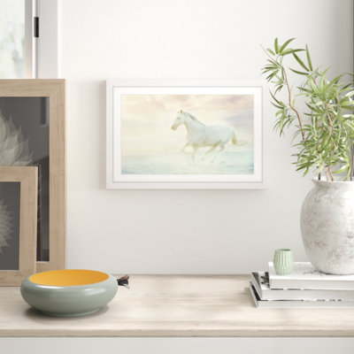 Galloping Through The Water - Single Picture Frame Print