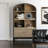 Simple Retro Solid Wood Display Cabinet