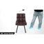 Chaise de salle à manger rembourrée à dossier (ensemble de 2)-1614003320