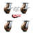 4 Piece High Temp Phenolic Caster Set
