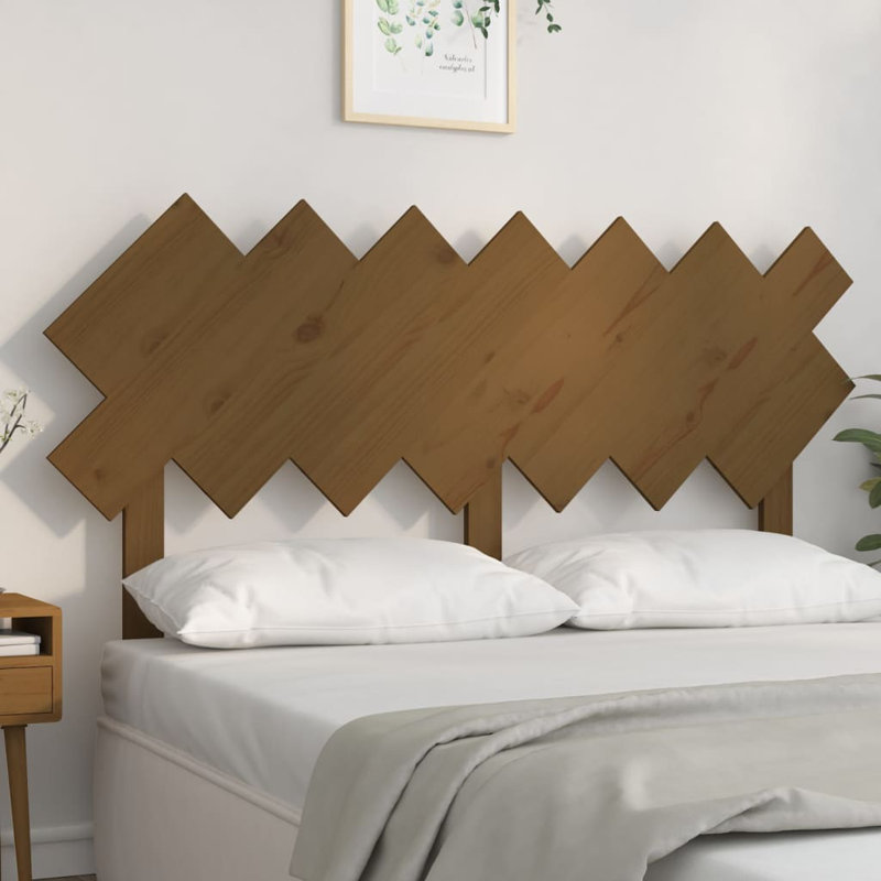 Arvilla Solid Wood Headboard, Double (4'6), Brown