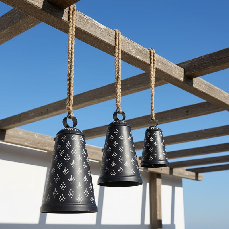 Ensemble de 3 barney Bells en gris anthracite