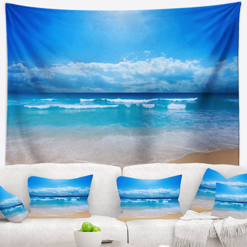 Photographie paradise beach tapisserie Seascape, H 32 po x l 39 po