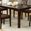 Transitional Style 7Pc Dining Table Set With Microfiber Padded Seats And Cross Back Chairs, Perfect For Comfort And Elegance.