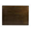 Salle à manger 5 pièces en bois brun foncé cerisier foncé avec revêtement en similicuir noir pour l'intérieur de la table, revêtement, style