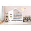 Lit en bois pour enfants avec 2 tiroirs et tablette de rangement-279587190-279587185