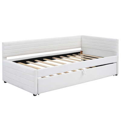 Twin Size Upholstered Daybed With Trundle