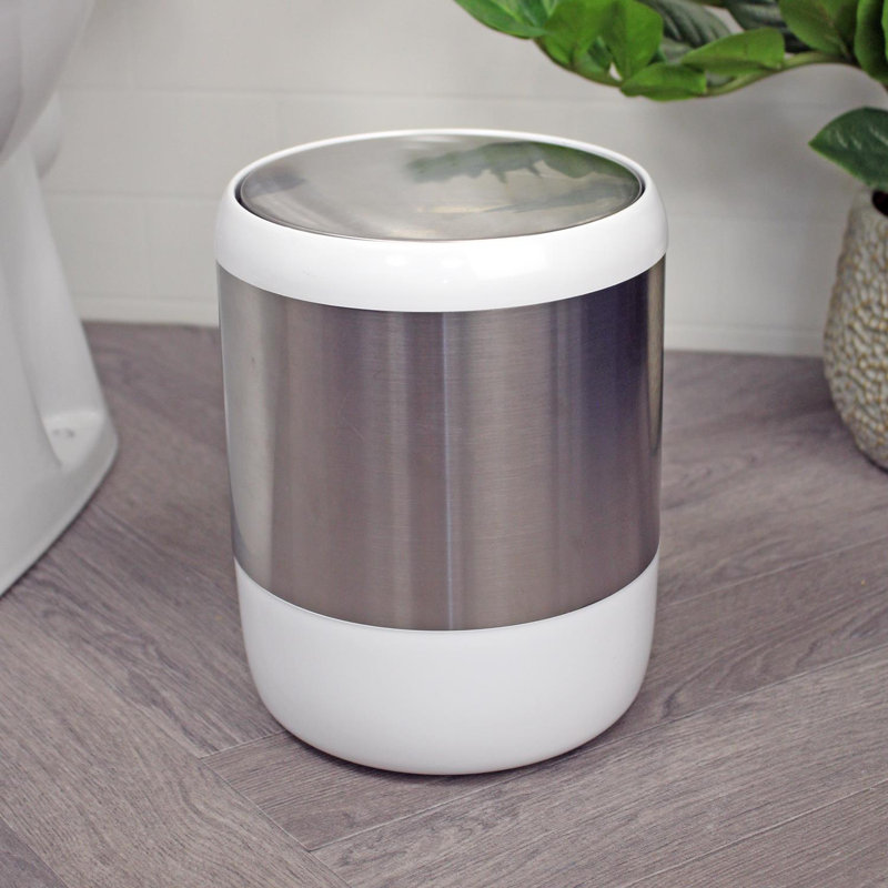 Nashra Swing Top Kitchen Trash Can - 1.36L