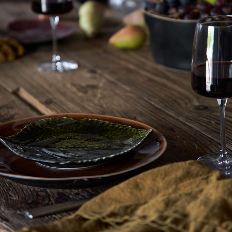 Riviera Stoneware Appetizer Plate, Forêts