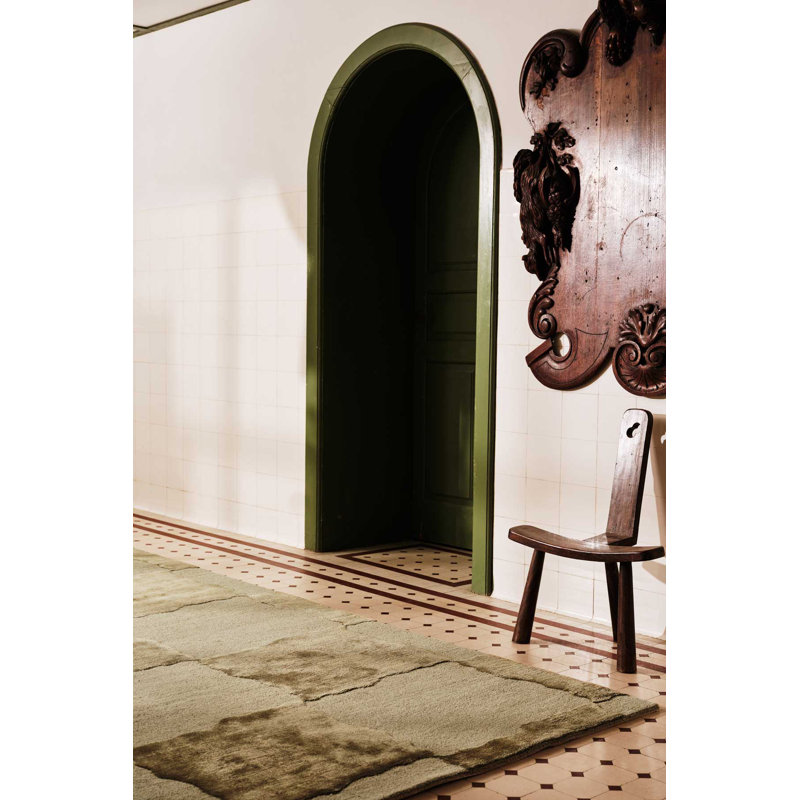 The Rug Company X Kelly Wearstler Arwen Area Rug, Moss, Rectangle 6' x 9'