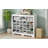 Design 24 Shoe Cubby Console, Modern Shoe Cabinet With Curved Base