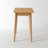 39"W MCM Solid Oak Writing Desk Tapered Angled Legs With Drawer -155668728-165583077