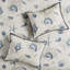 Édredon grand bleu - 100% coton avec motif et coussins décoratifs de taille 270g / m2-117416805