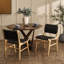 Chaise d'appoint en cuir Alston-1220696269