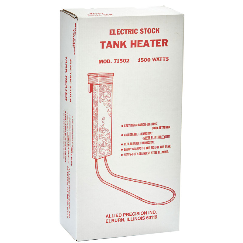 API Red Stainless Steel Livestock Tank Heater with Adjustable Thermostat