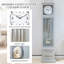 76.38 in. H Glass and Solid Wood Floor Clock