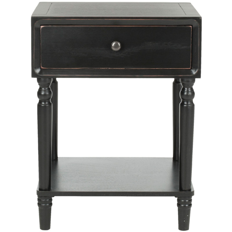 Table de chevet Quamaine, Noir