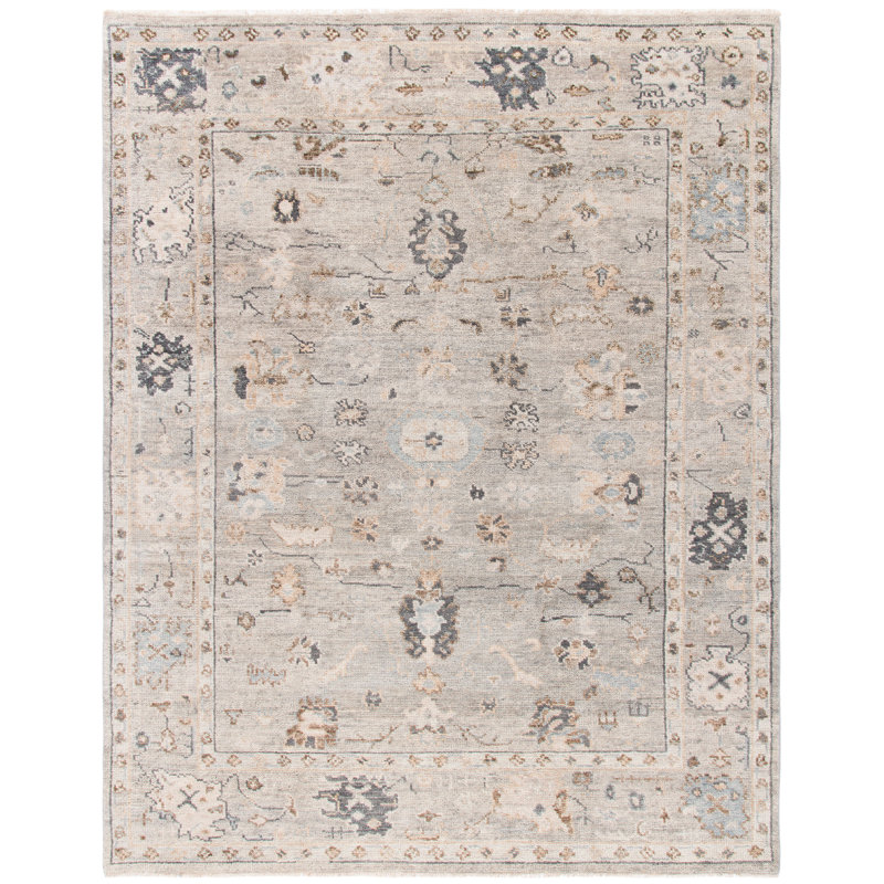 Samarkand 104 Area Rug In Grey, Rectangle 10' x 14'