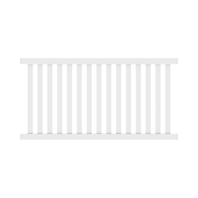 4 ft. H x 8 ft. W Closed Picket Vinyl Fence Panel