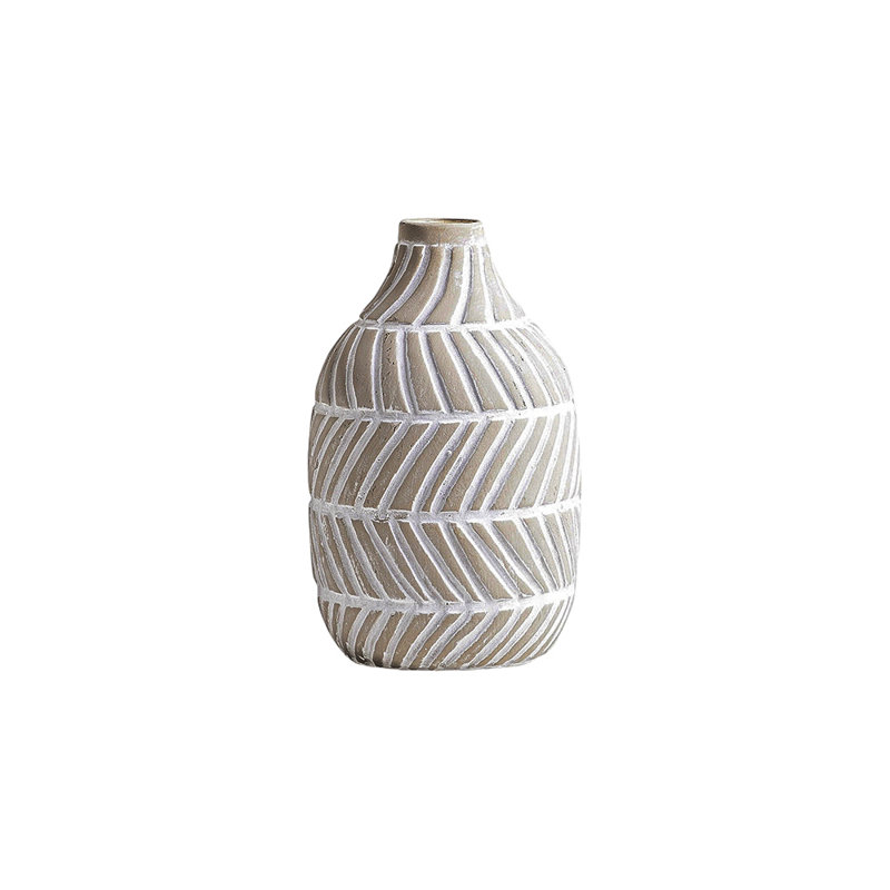 Judkins Table Vase, Off-White
